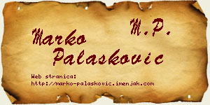 Marko Palasković vizit kartica